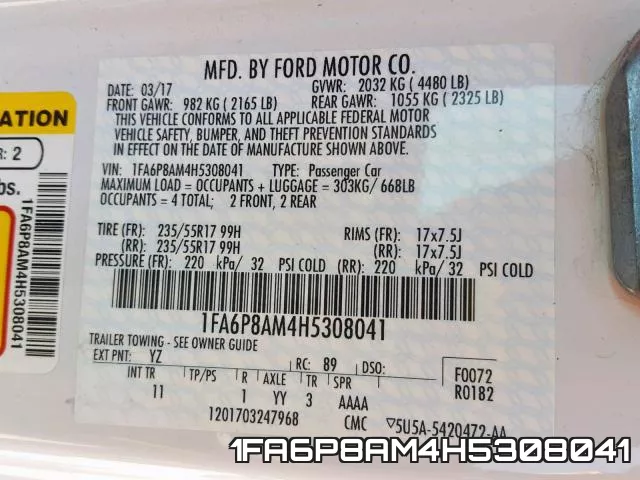 1FA6P8AM4H5308041 фото 2