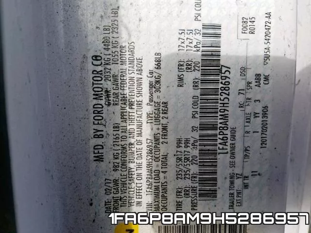 1FA6P8AM9H5286957 фото 2