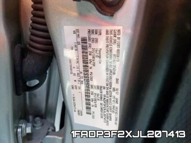 1FADP3F2XJL207413 фото 2