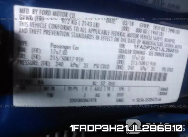 1FADP3H21JL286810 фото 10