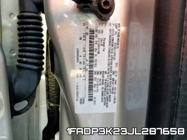 1FADP3K23JL287658 фото 2