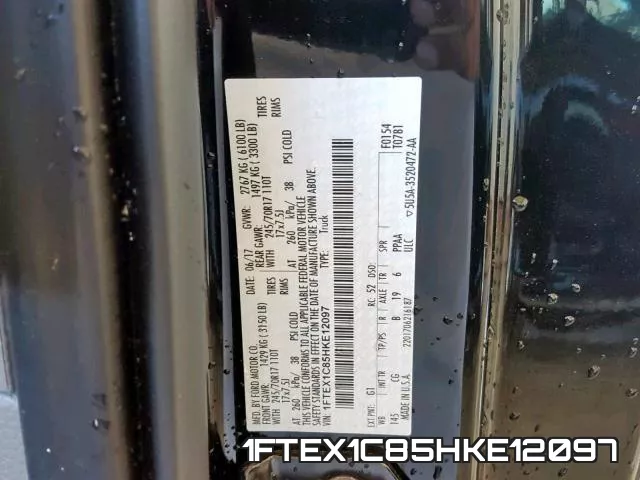 1FTEX1C85HKE12097 фото 2