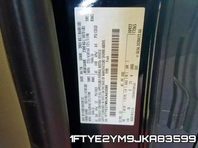 1FTYE2YM9JKA83599 фото 2