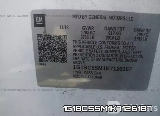 1G1BC5SM1K7126187 фото 10