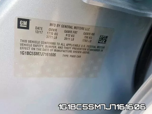 1G1BC5SM7J7161606 фото 2