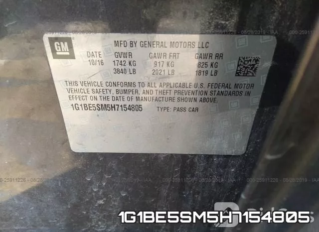 1G1BE5SM5H7154805 фото 10