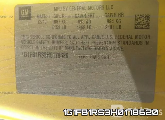1G1FB1RS3H0178620 фото 10