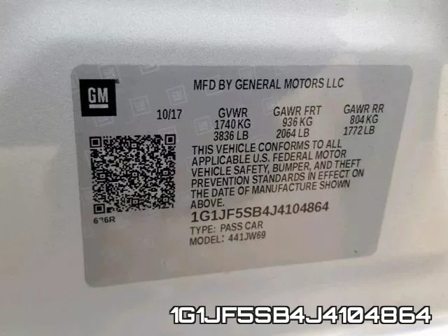 1G1JF5SB4J4104864 фото 2