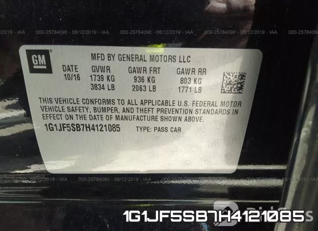 1G1JF5SB7H4121085 фото 10