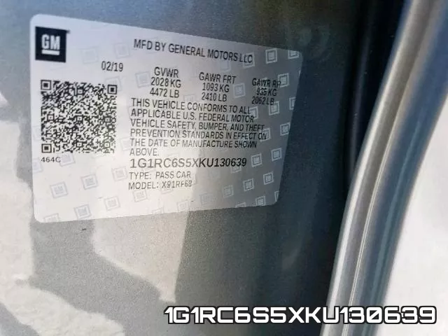 1G1RC6S5XKU130639 фото 2