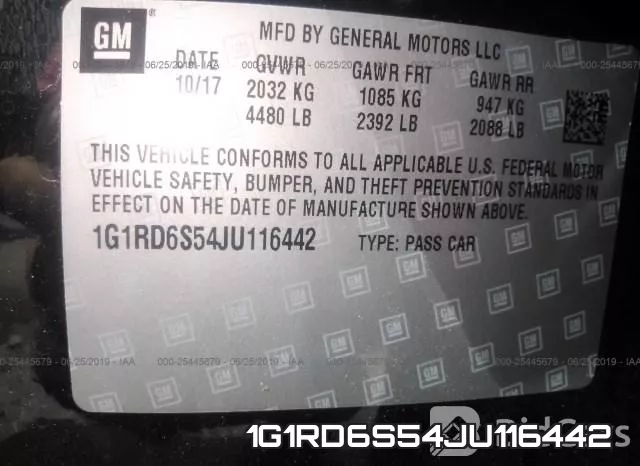 1G1RD6S54JU116442 фото 10