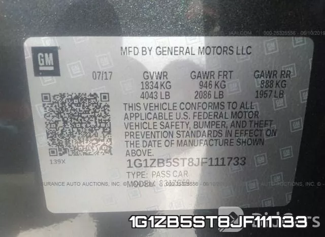 1G1ZB5ST8JF111733 фото 10