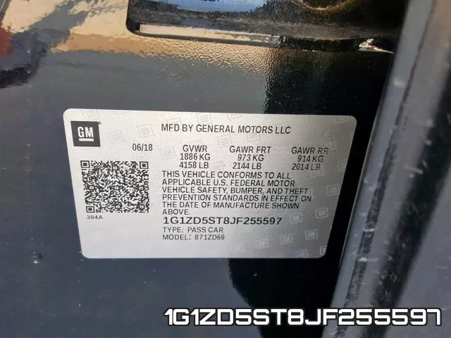 1G1ZD5ST8JF255597 фото 2