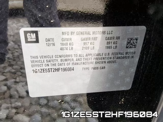 1G1ZE5ST2HF196084 фото 2