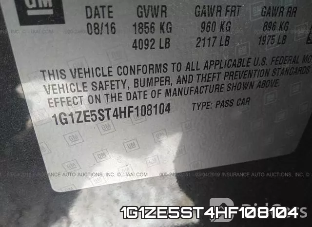 1G1ZE5ST4HF108104 фото 10