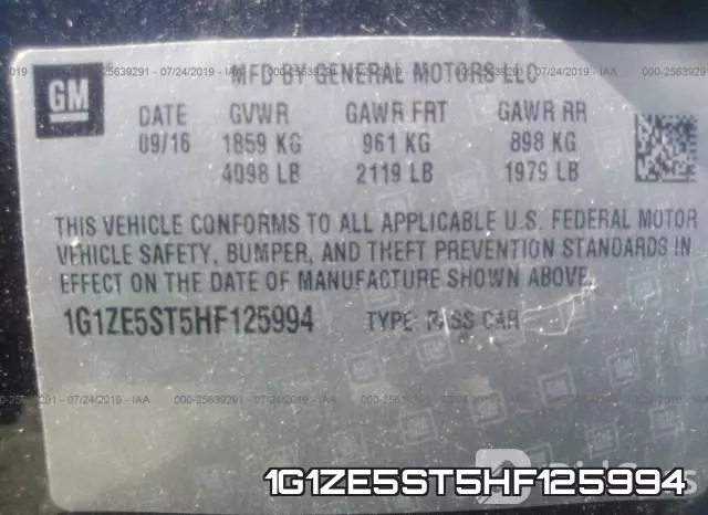 1G1ZE5ST5HF125994 фото 10