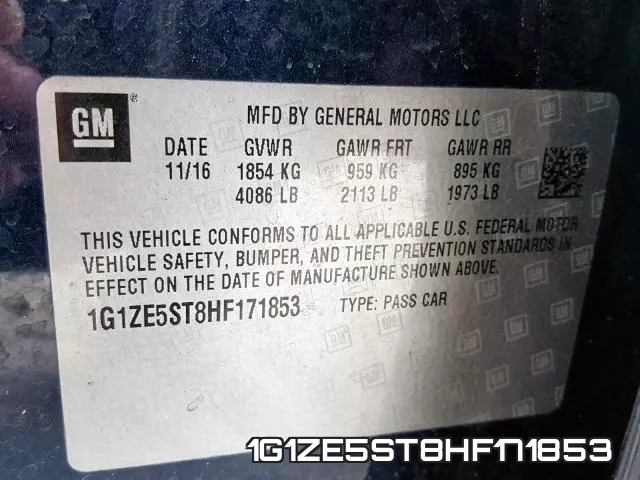 1G1ZE5ST8HF171853 фото 2