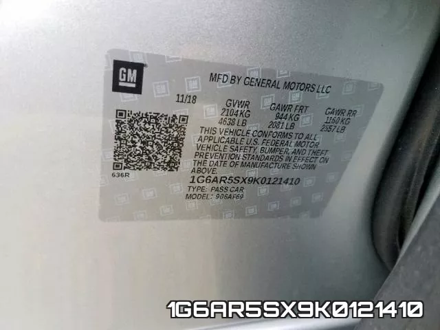 1G6AR5SX9K0121410 фото 2
