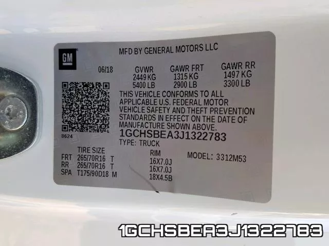 1GCHSBEA3J1322783 фото 2