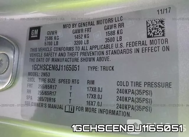 1GCHSCEN8J1165051 фото 10