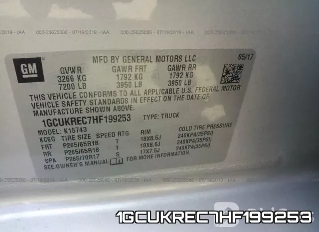 1GCUKREC7HF199253 фото 10