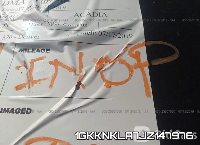 1GKKNKLA7JZ147976 фото 8
