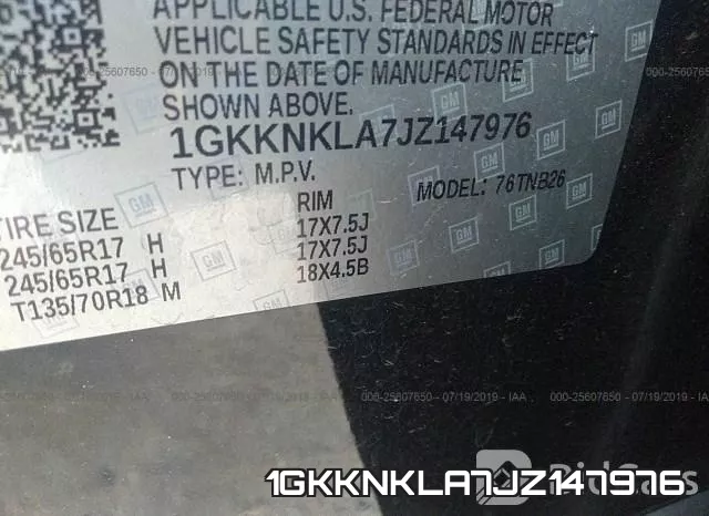 1GKKNKLA7JZ147976 фото 10