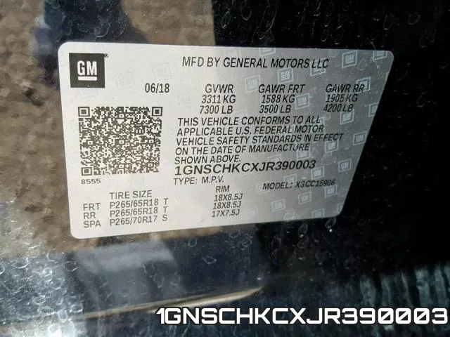 1GNSCHKCXJR390003 фото 2