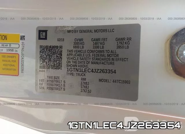 1GTN1LEC4JZ263354 фото 10