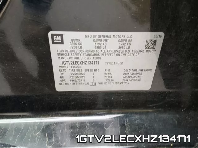 1GTV2LECXHZ134171 фото 2