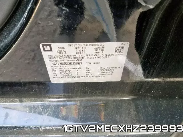 1GTV2MECXHZ239993 фото 2
