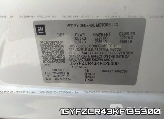 1GYFZCR43KF135300 фото 10