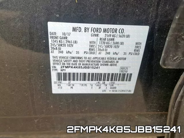 2FMPK4K85JBB15241 фото 2