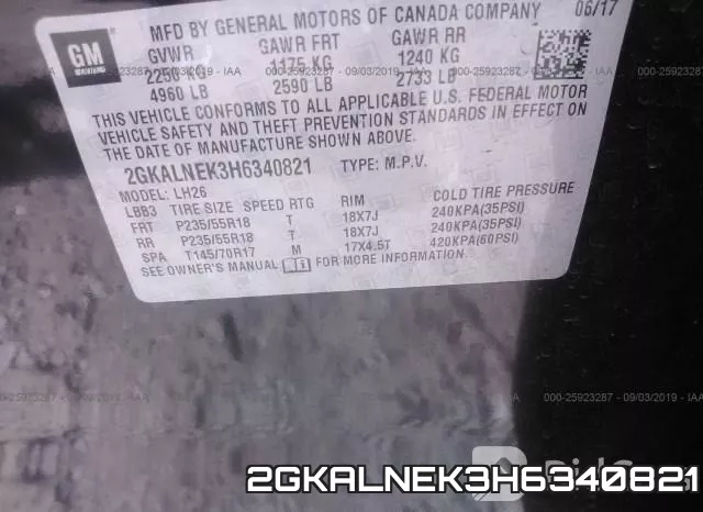 2GKALNEK3H6340821 фото 10
