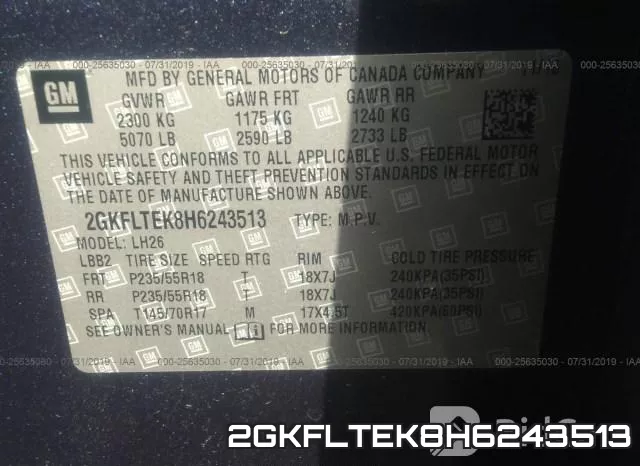 2GKFLTEK8H6243513 фото 10