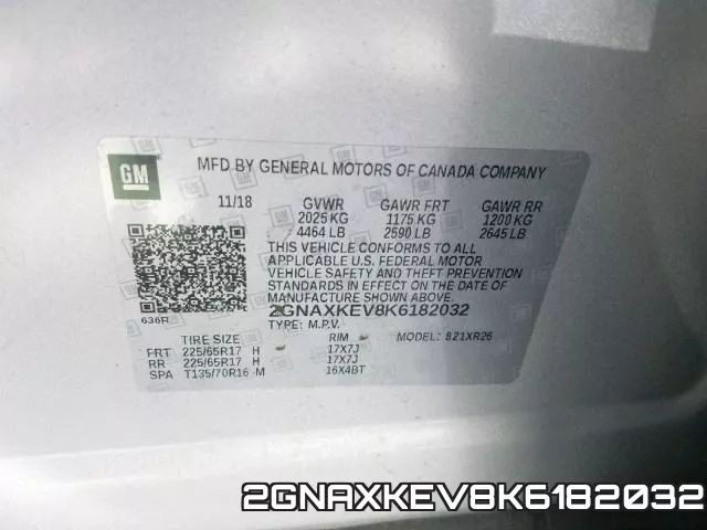 2GNAXKEV8K6182032 фото 2
