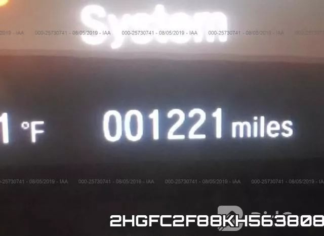 2HGFC2F88KH563808 фото 8