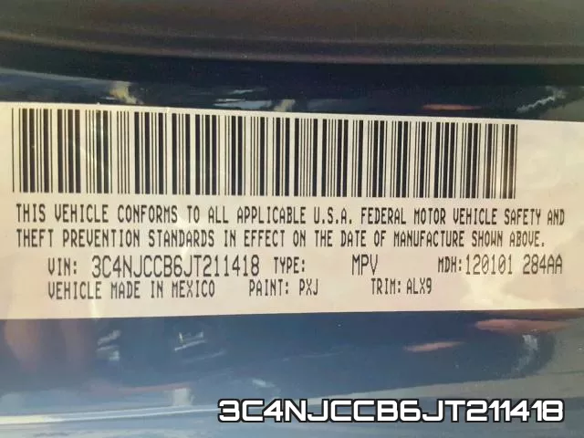 3C4NJCCB6JT211418 фото 2