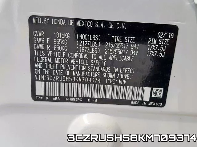 3CZRU5H58KM709374 фото 2