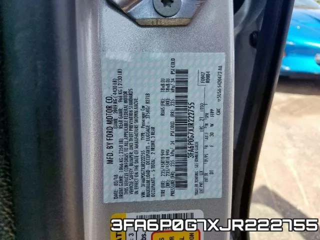3FA6P0G7XJR222755 фото 2