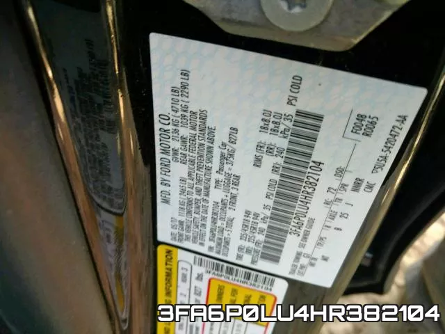3FA6P0LU4HR382104 фото 2