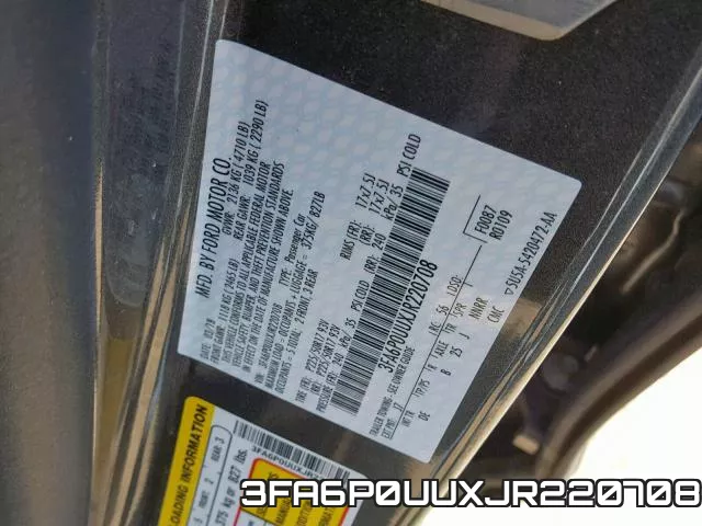 3FA6P0UUXJR220708 фото 2