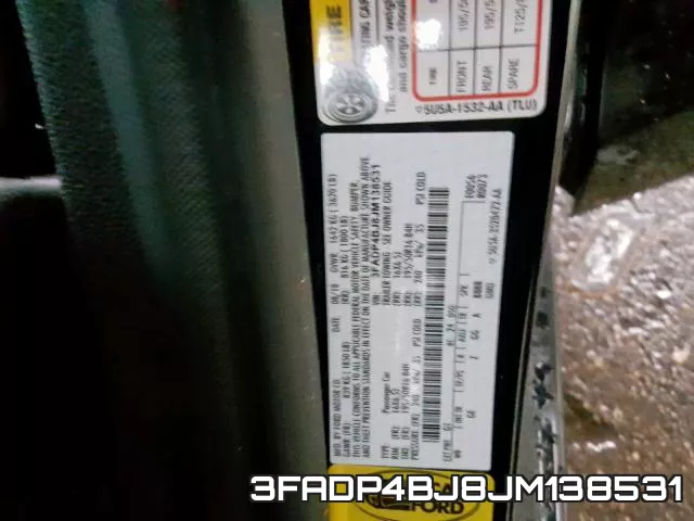 3FADP4BJ8JM138531 фото 2