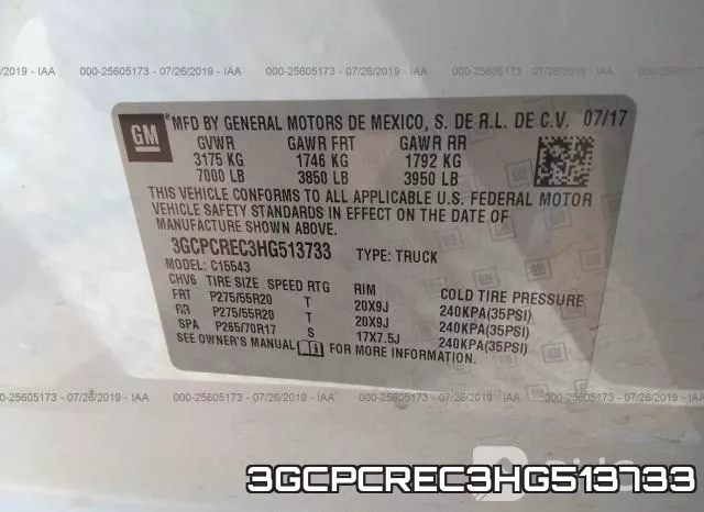 3GCPCREC3HG513733 фото 10