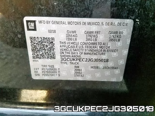 3GCUKPEC2JG305018 фото 2