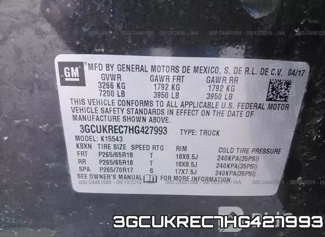 3GCUKREC7HG427993 фото 10
