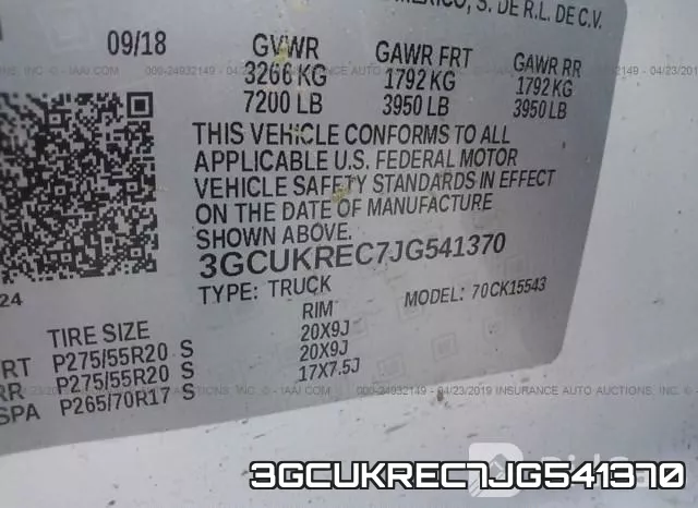 3GCUKREC7JG541370 фото 10