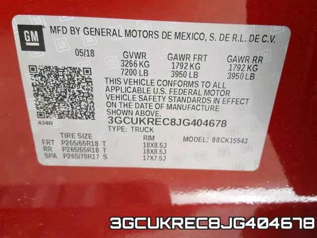 3GCUKREC8JG404678 фото 2
