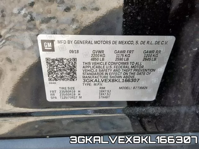 3GKALVEX8KL166307 фото 2