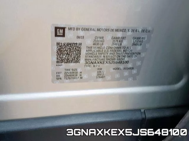3GNAXKEX5JS648100 фото 2